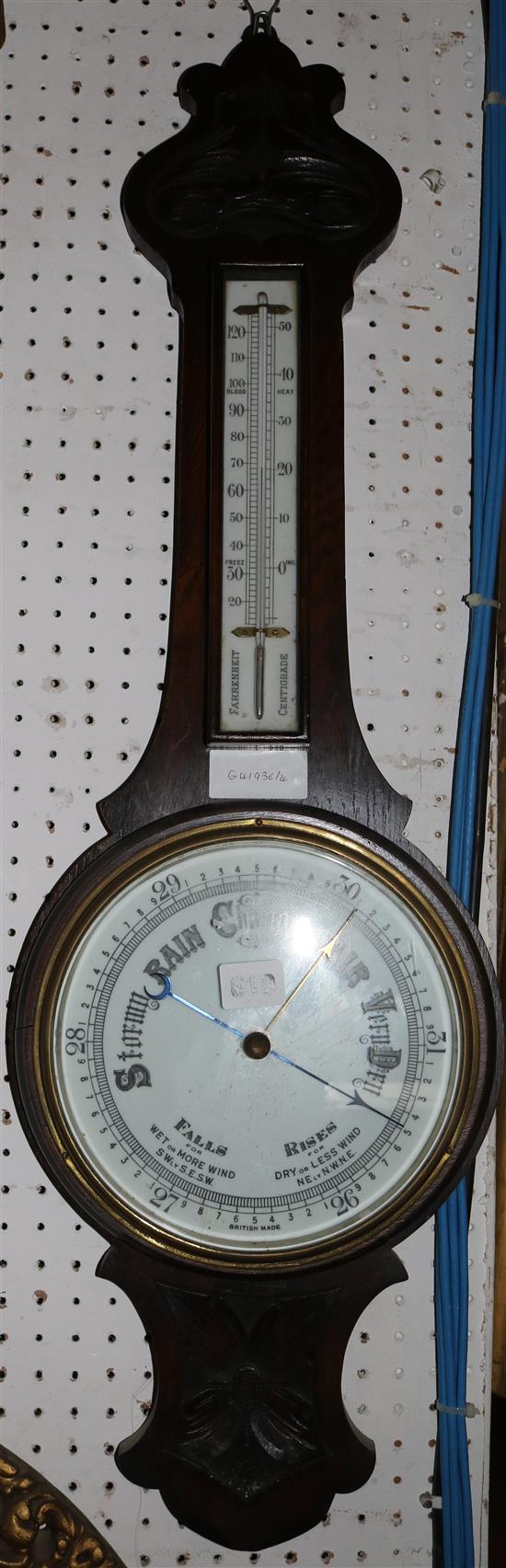 Oak barometer